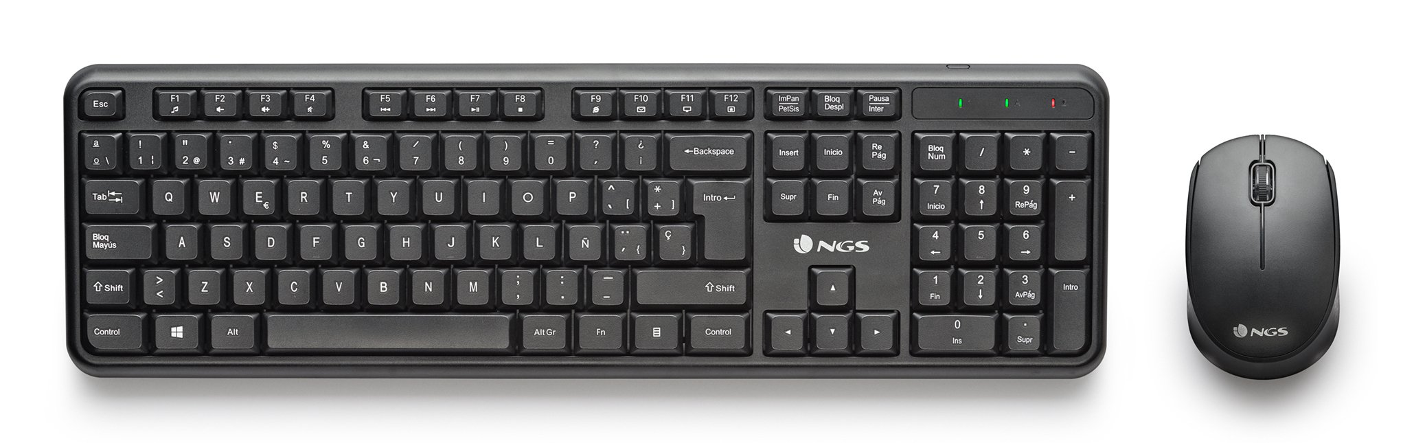 NGS Harmonykit — Teclado y mouse inalámbrico con teclas multimedia