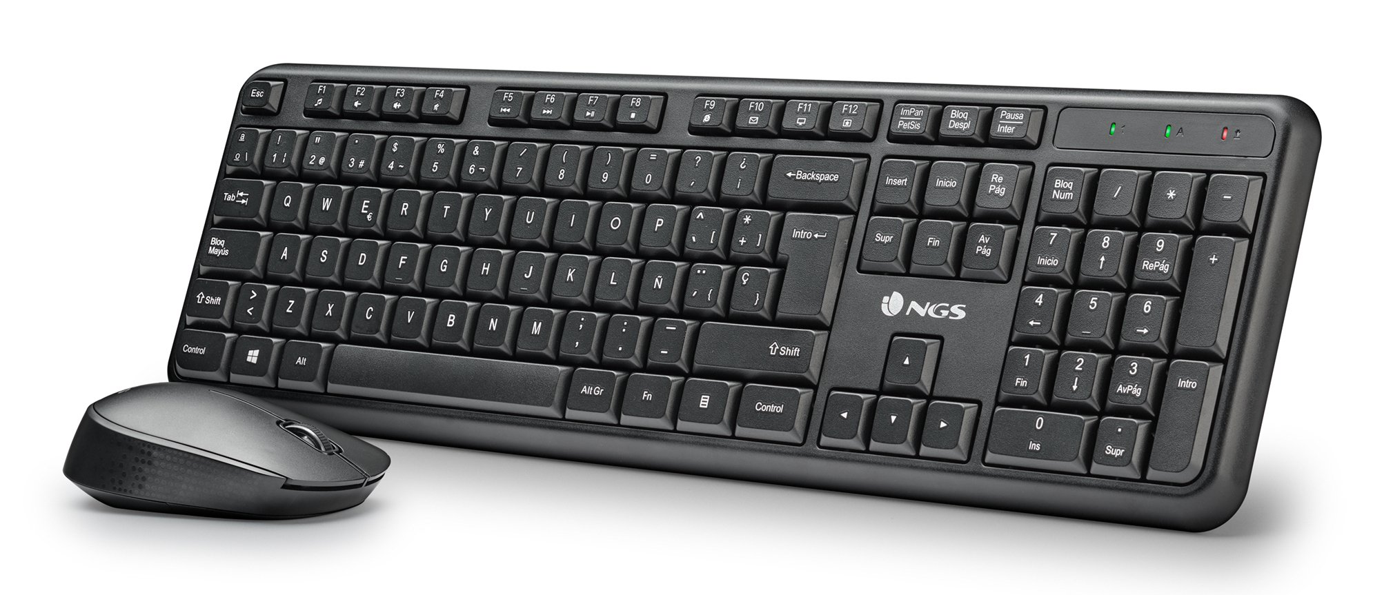 NGS Harmonykit — Teclado y mouse inalámbrico con teclas multimedia 3