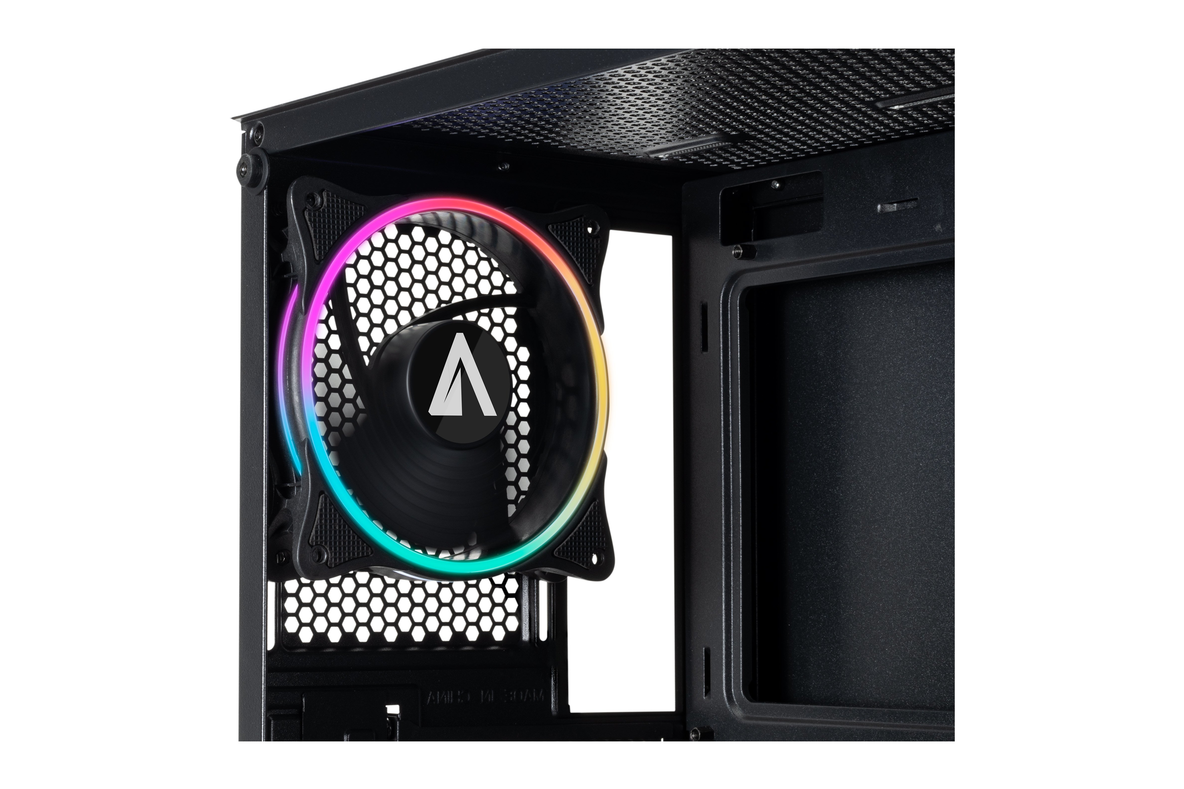 Caja ATX Semitorre Danube Kolpa Black 2x3.5" 2x2.5" GPU Max 345mm 8