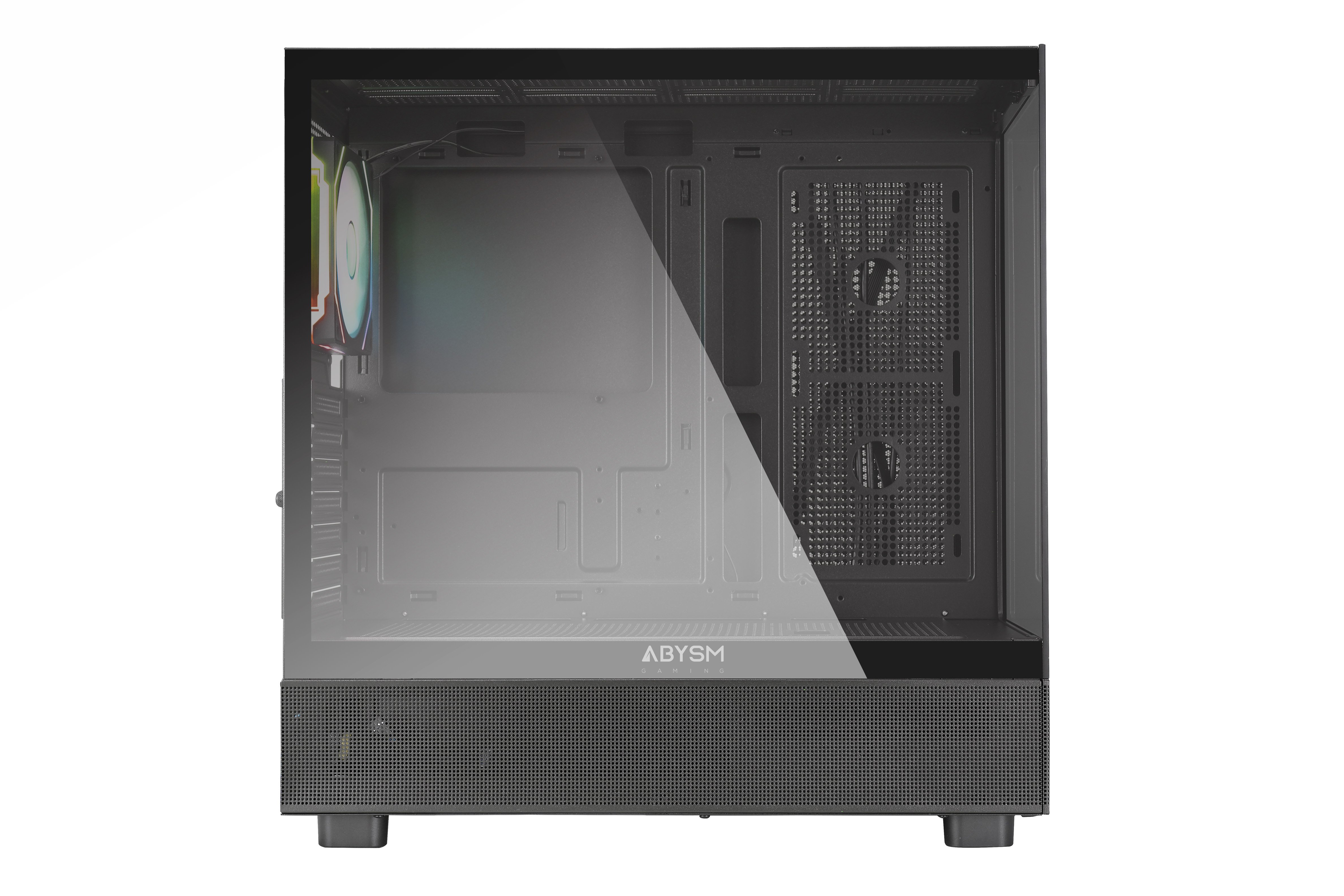 Caja ATX Semitorre Danube SAVA H400 Black 2x3.5" 1x2.5" USB-C GPU Max 410mm — vista detalle 2