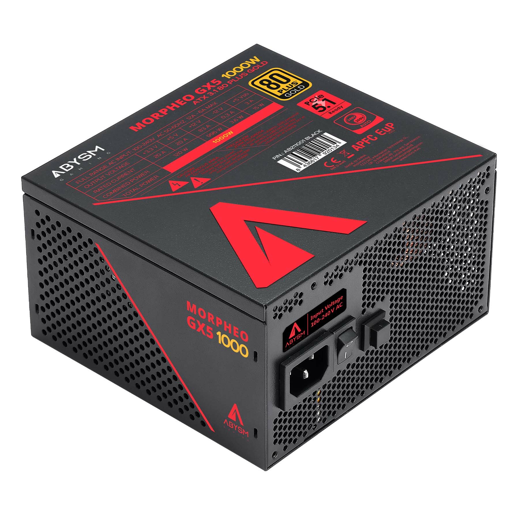 Fuente de Alimentación Modular 1000W Morpheo GX5 ATX 3.1 80 PLUS GOLD Negro 2
