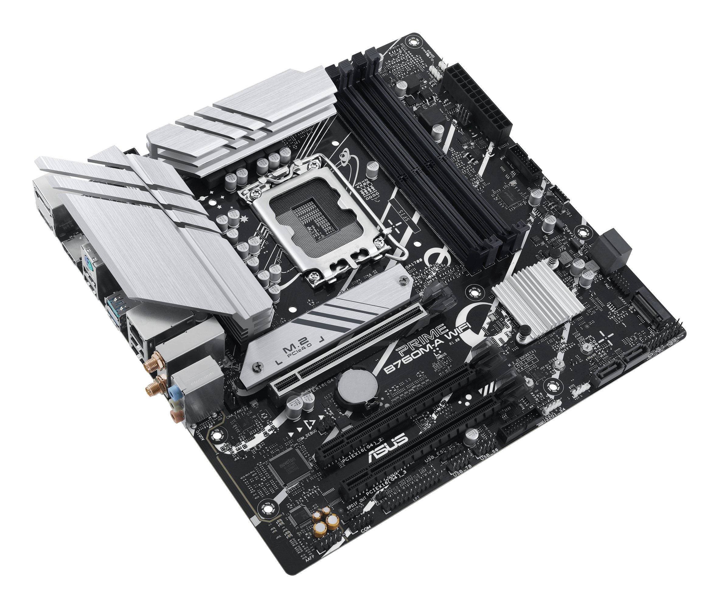ASUS PRIME B760M-A WI — Placa base MicroATX con DDR5 y conectividad 2.5Gbps 4
