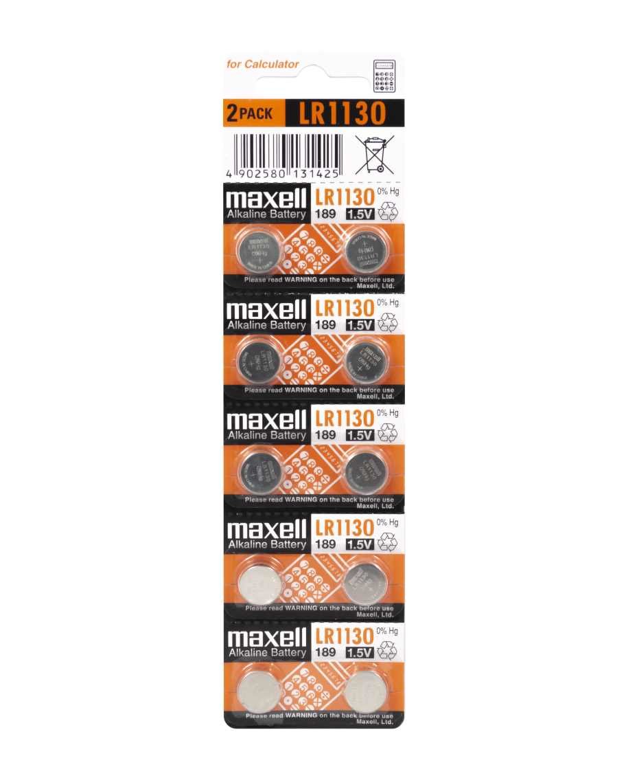 MAXELL LR1130 — Pilas botón 1.5V pack 10 unidades 2