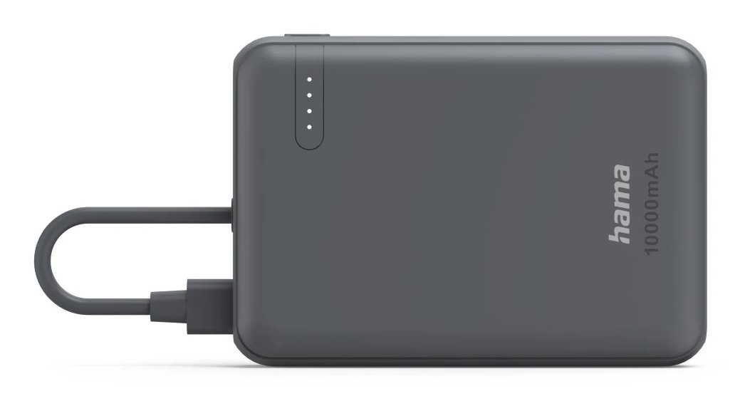 HAMA Power Pack 10000 — Batería portátil 2 USB-C con cable integrado — vista detalle 2
