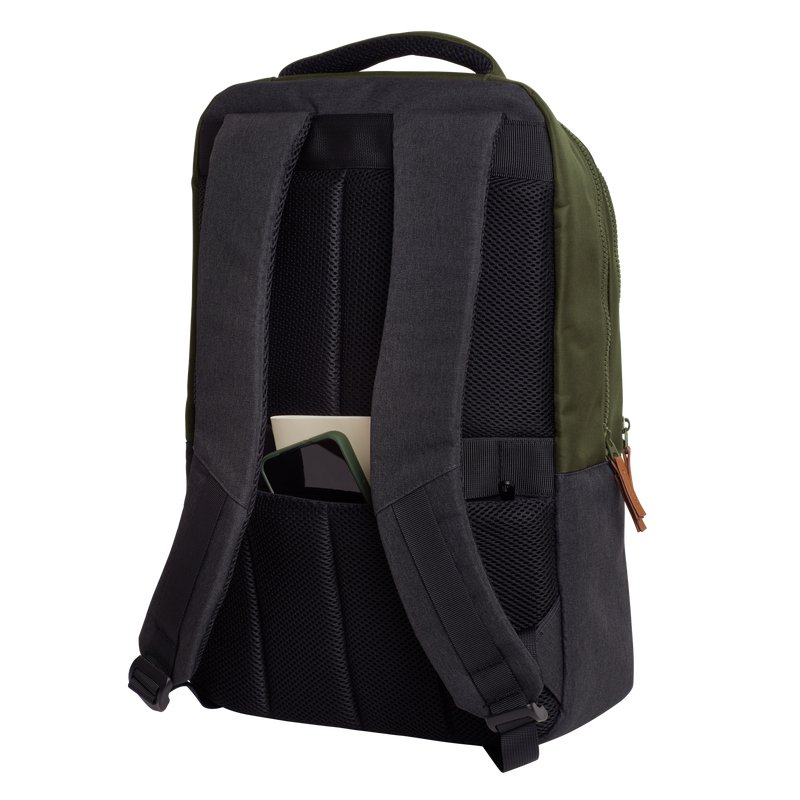 Mochila Lisboa Color Verde para Portatiles hasta 16" 3 Compartimientos 23L — vista detalle 1
