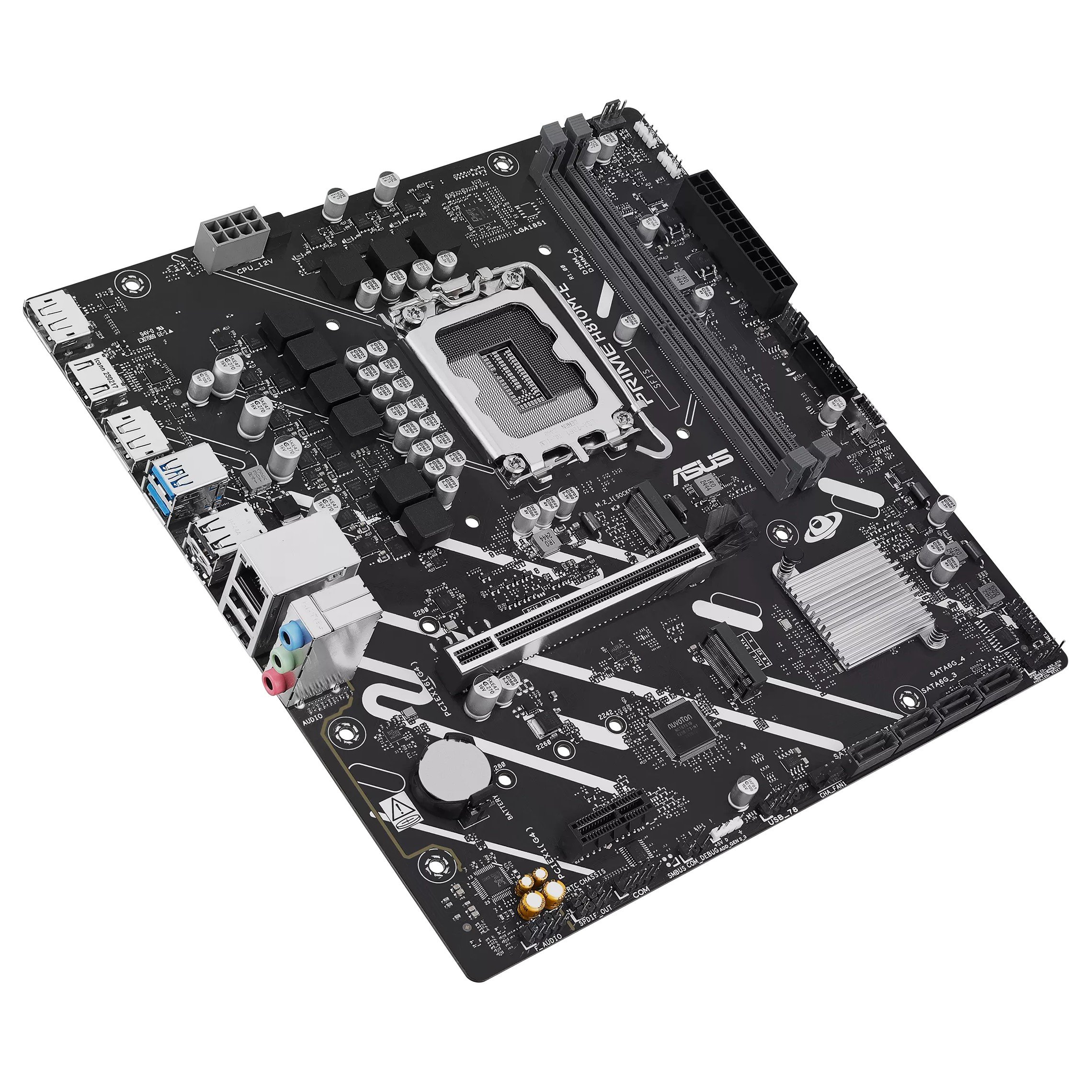 PB Prime H810M-E-CSM SKT lga1851 Microatx 2xDDR5 Displayport HDMI LAN USB 5gbps — vista detalle 2