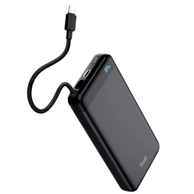 TRUST Fiera 20000mAh — Batería externa con cable USB-C integrado 2