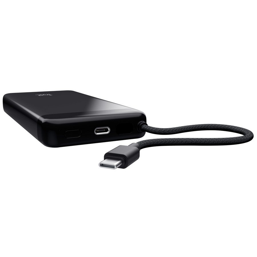 TRUST Fiera 20000mAh — Batería externa con cable USB-C integrado 3