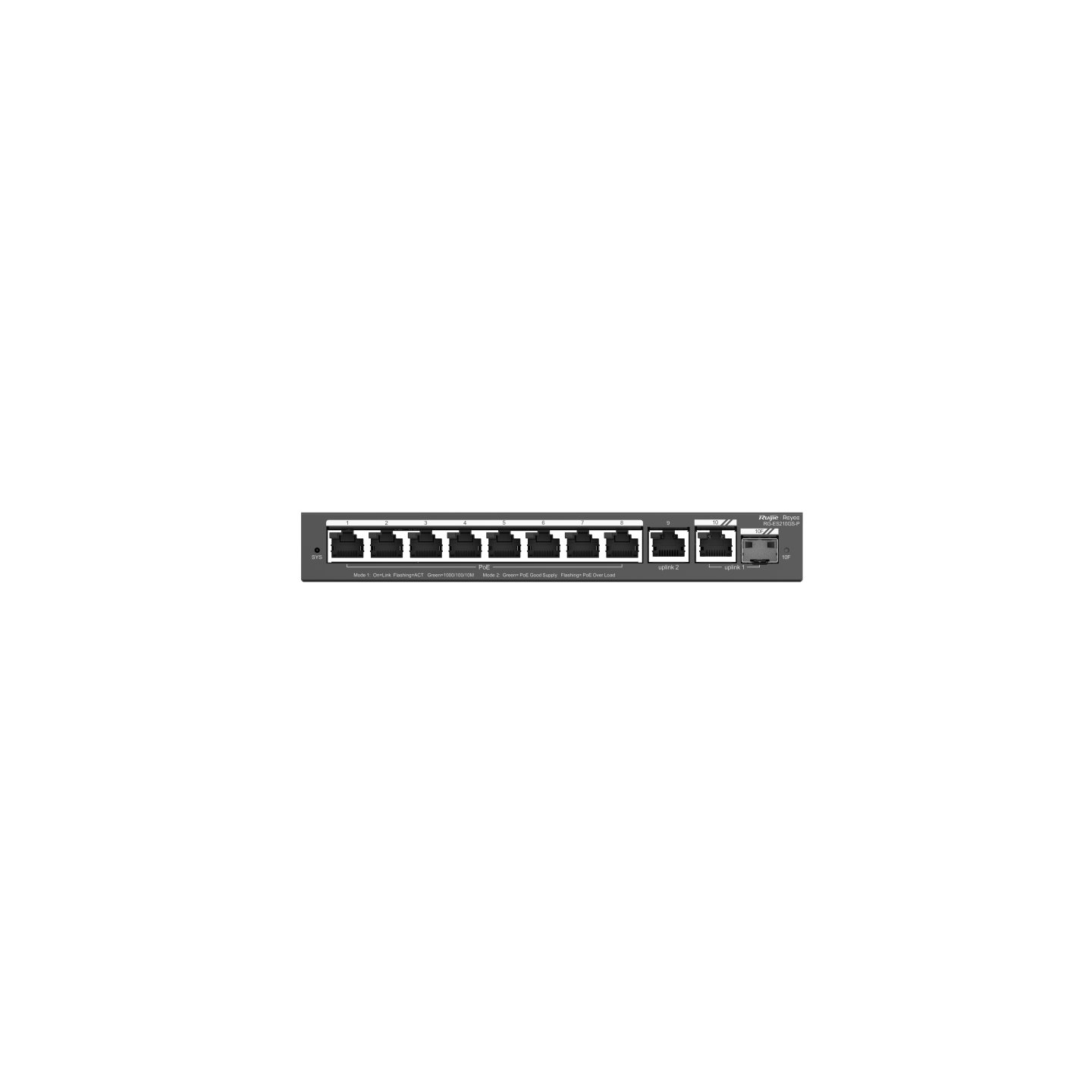 RUIJIE RG-ES210GS-P — Switch L2 10 Gb con PoE 120W y gestión nube 2