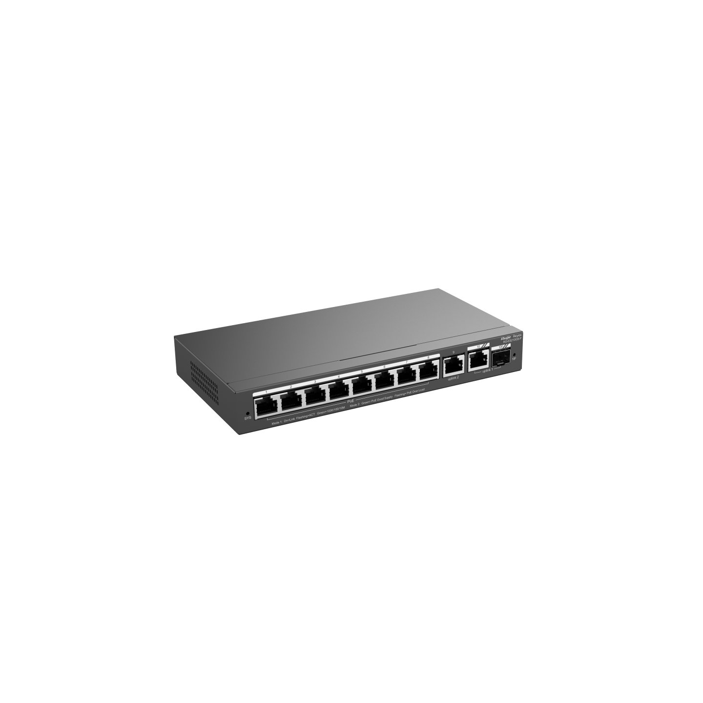 RUIJIE RG-ES210GS-P — Switch L2 10 Gb con PoE 120W y gestión nube 4