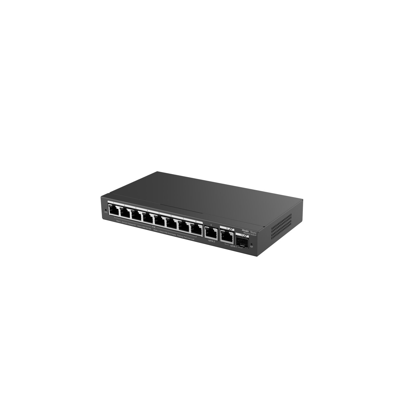 RUIJIE RG-ES210GS-P — Switch L2 10 Gb con PoE 120W y gestión nube 5