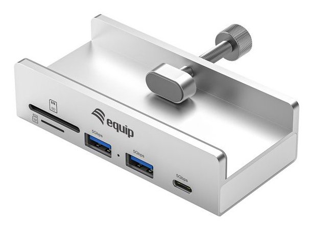 EQUIP 128968 — Hub USB-C con 2 puertos USB-A y lector de tarjetas
