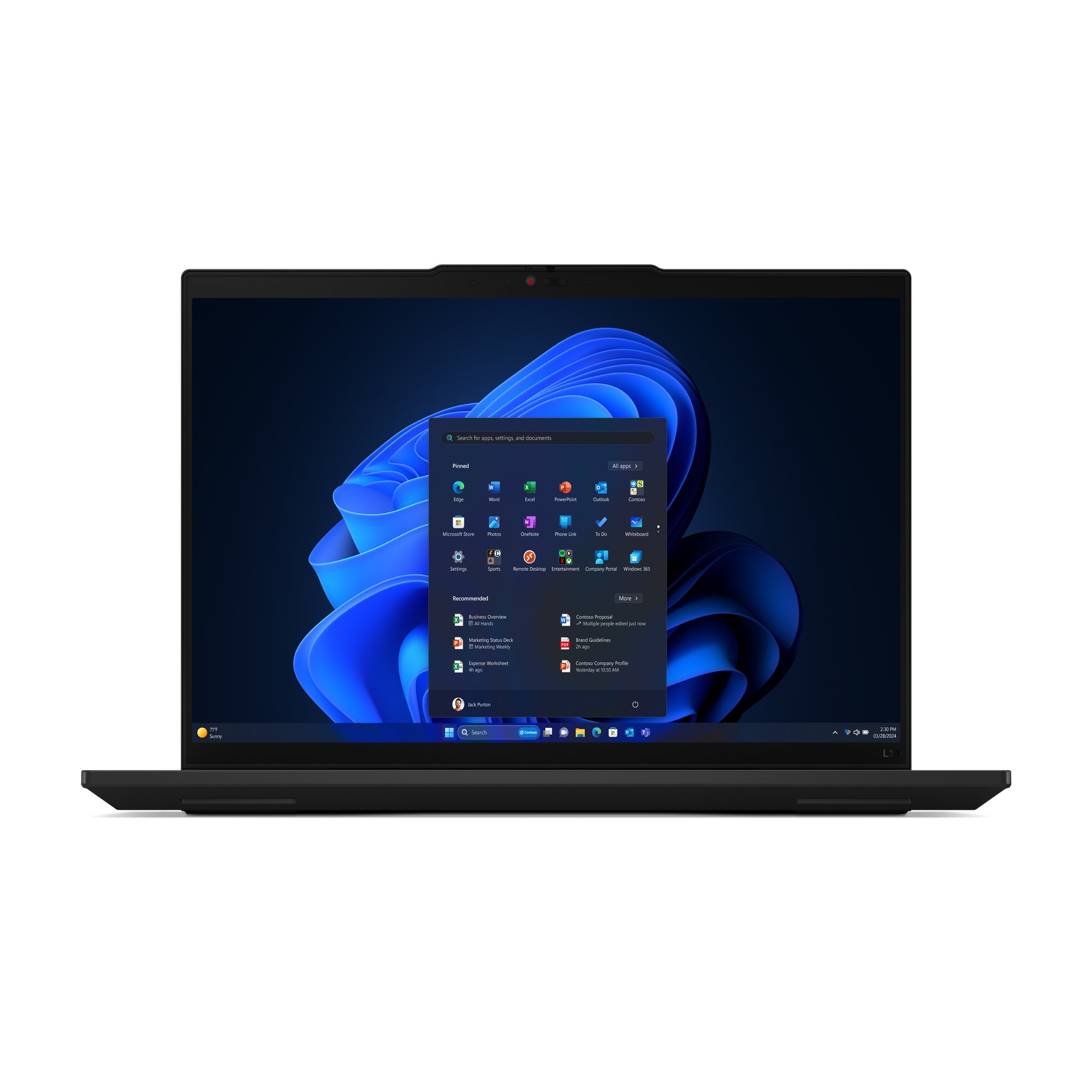 Portatil Thinkpad L14 G5 Intel CORE ULTRA7-155U 14" 16GB 512GB W11PRO — vista detalle 1
