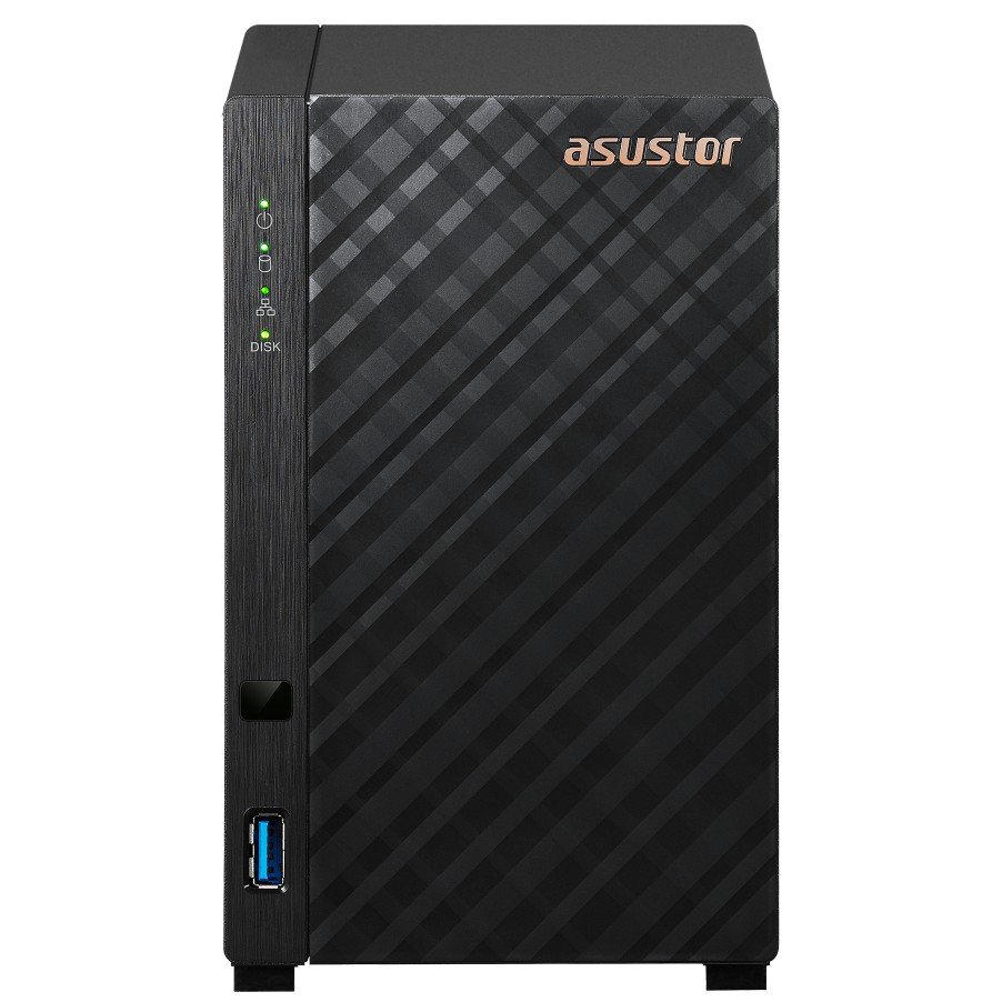 Servidor NAS Drivestor 2 GEN2 AS1202T 2 Bahias Quard-Core 1.7GHz 2.5GbE 1GB DDR4 3xUSB 3.0 2