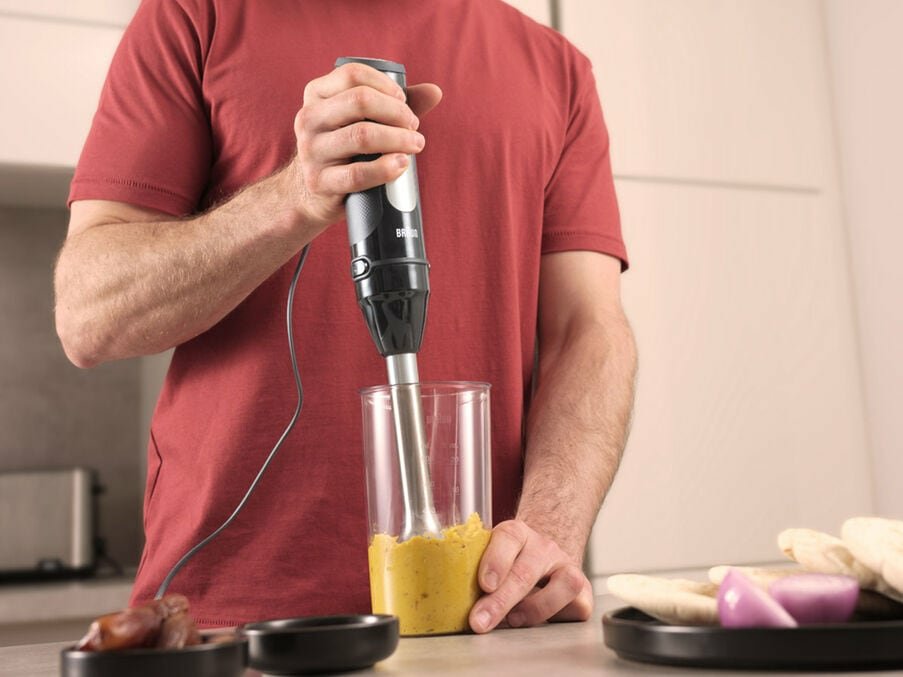 Batidora de MANO MQ55001M 1000W 25 Velocidades Accesorio VASO Medidor 600ml Negro 5
