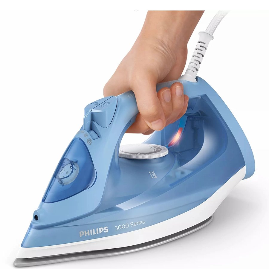 Plancha de Vapor DST3020/20 Suela Ceramica Antiadherente 160g/min Vapor 2200W Color Azul 4