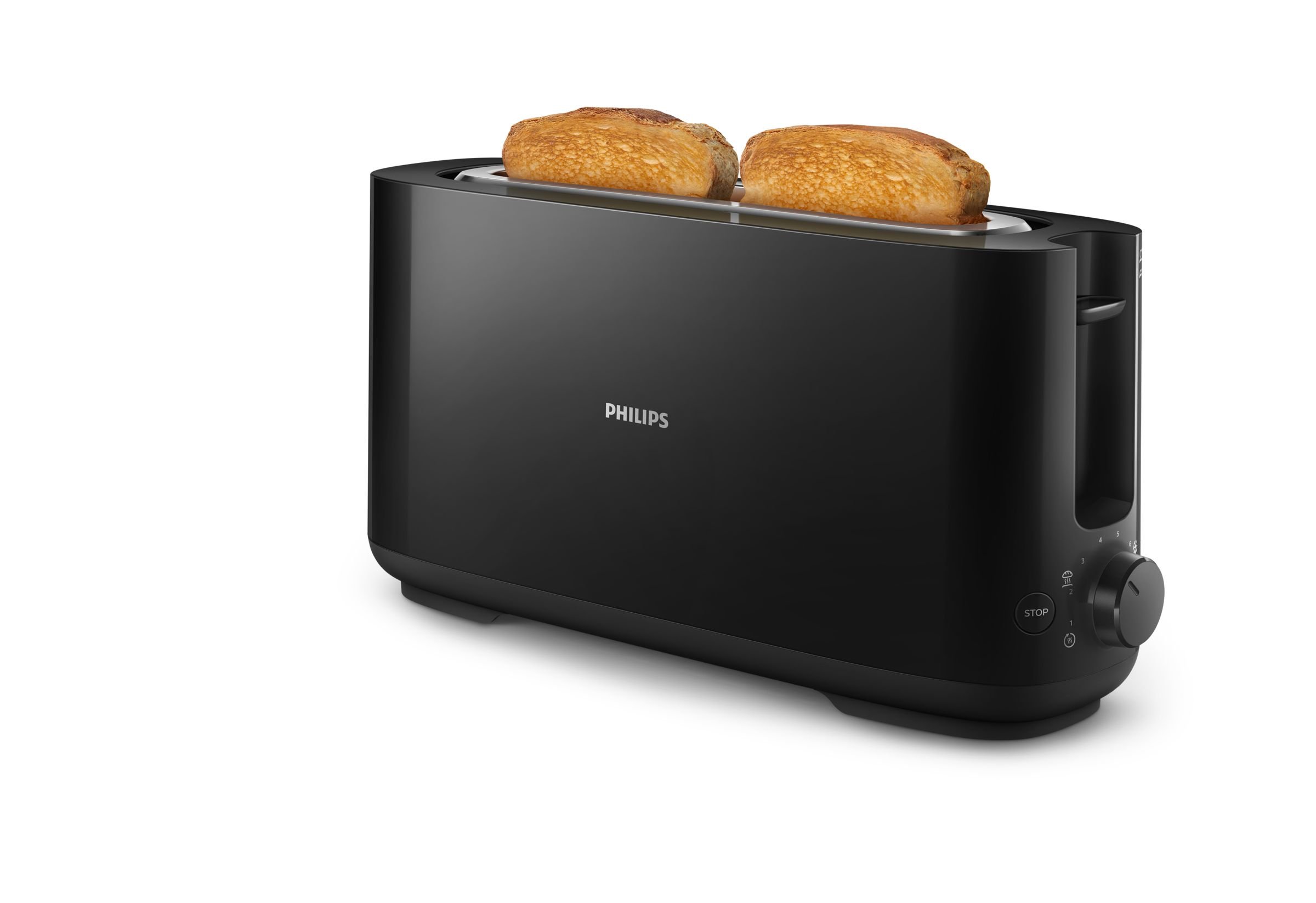 Tostadora HD2590/00 Ranura Larga 1030W 8 Ajustes MODO Descongelar Color Negro — vista detalle 2