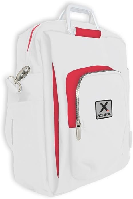 APPROX Mochila 15.6" — Diseño Blanco/Rojo para portátil