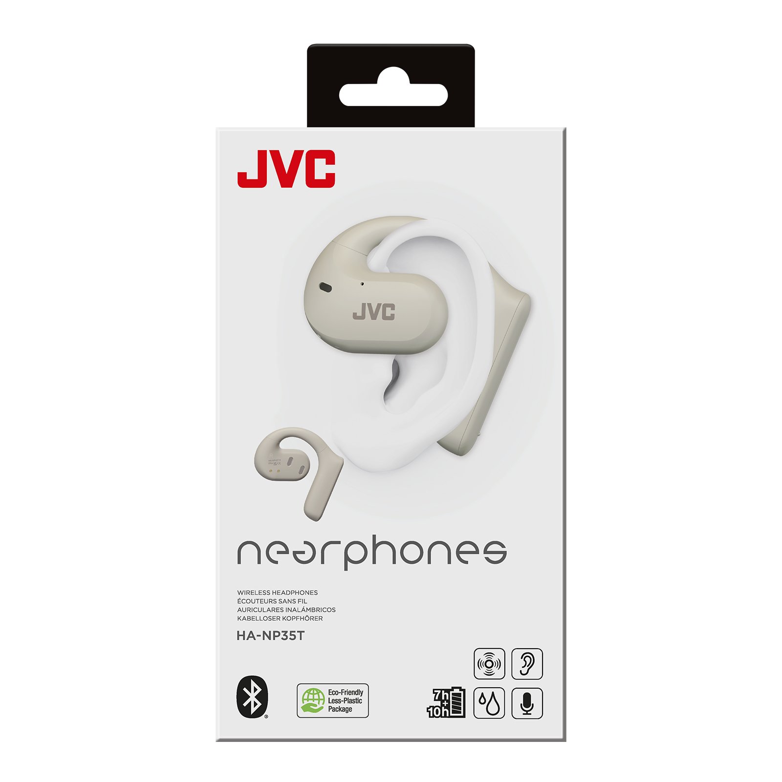 Auricular Deportivo Bluetooth HA-NP35T-W-U TWS 17h IPX4 Microfono Escucha el Entorno Blanco 7