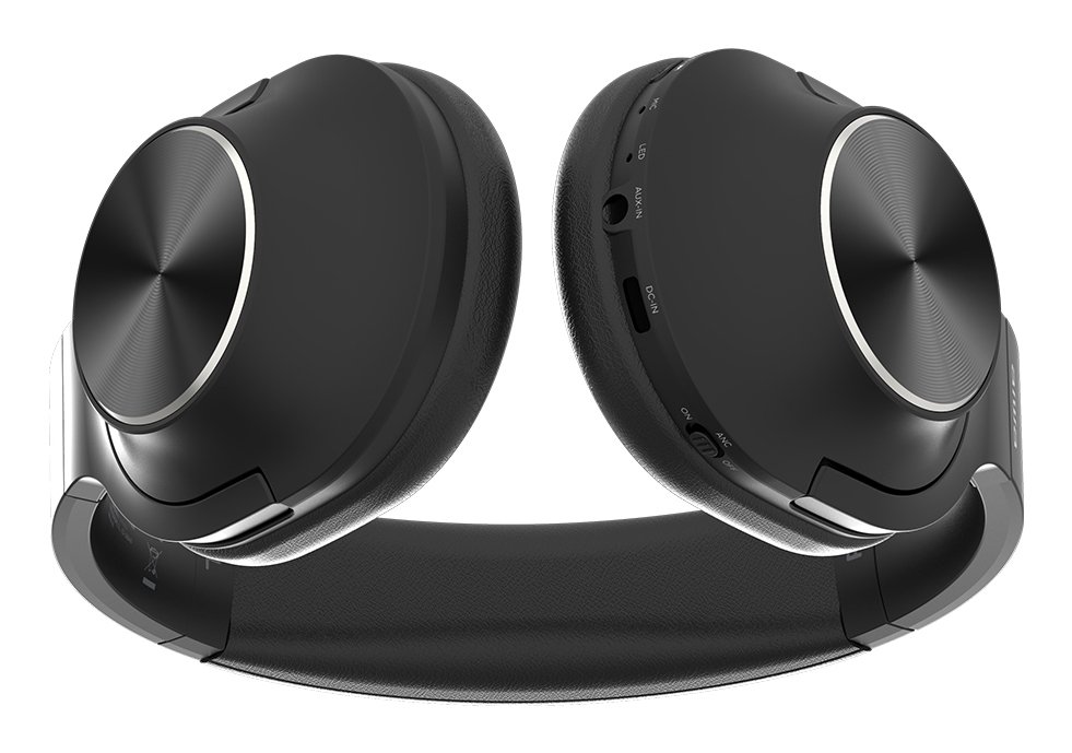 Headset Bluetooth HST-220BT BT 5.4 ANC Microfono Giratorios y Plegables Negro — vista detalle 1