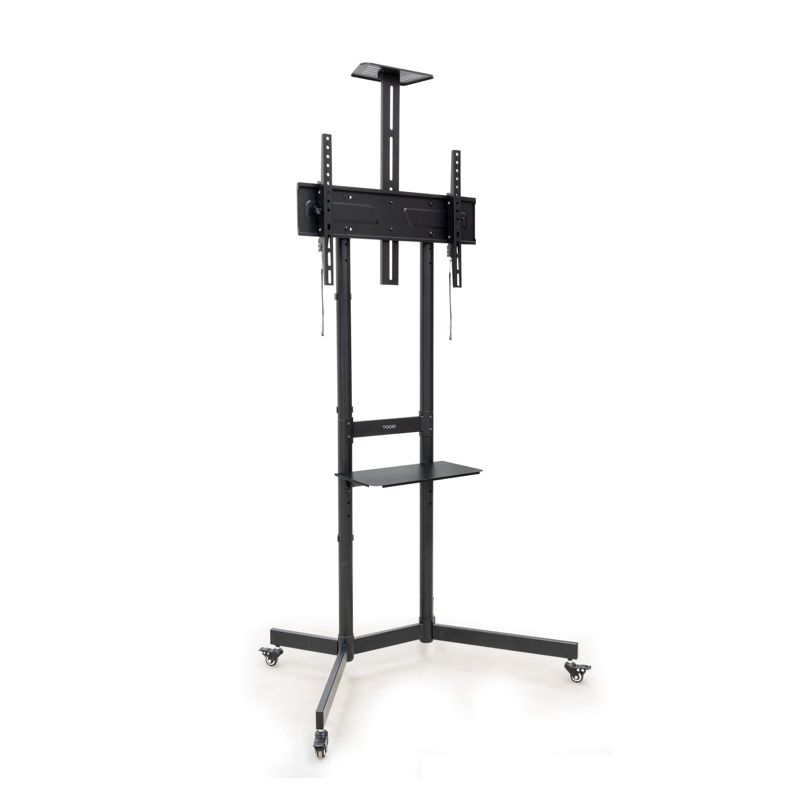 TOOQ FS1151M-B — Soporte de suelo con ruedas, soporta 37"-70" hasta 70kg