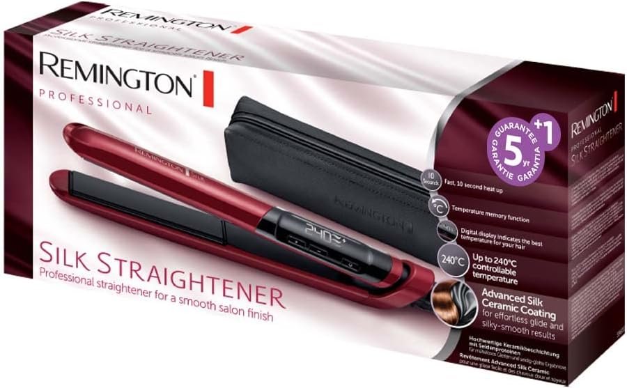 Plancha de PELO S9600 Temperatura Ajustable 235ºC Cable Giratorio Color Rojo 6