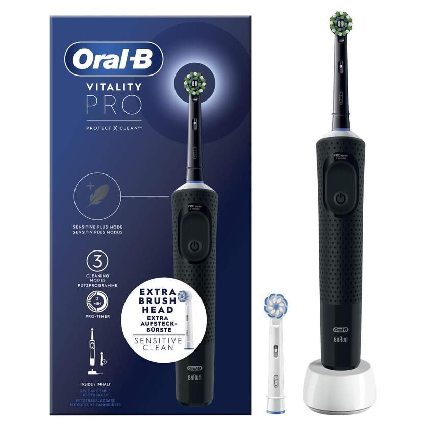Cepillo Dental Electrico ORAL-B Vitality 300 3 Modos Color Negro 3