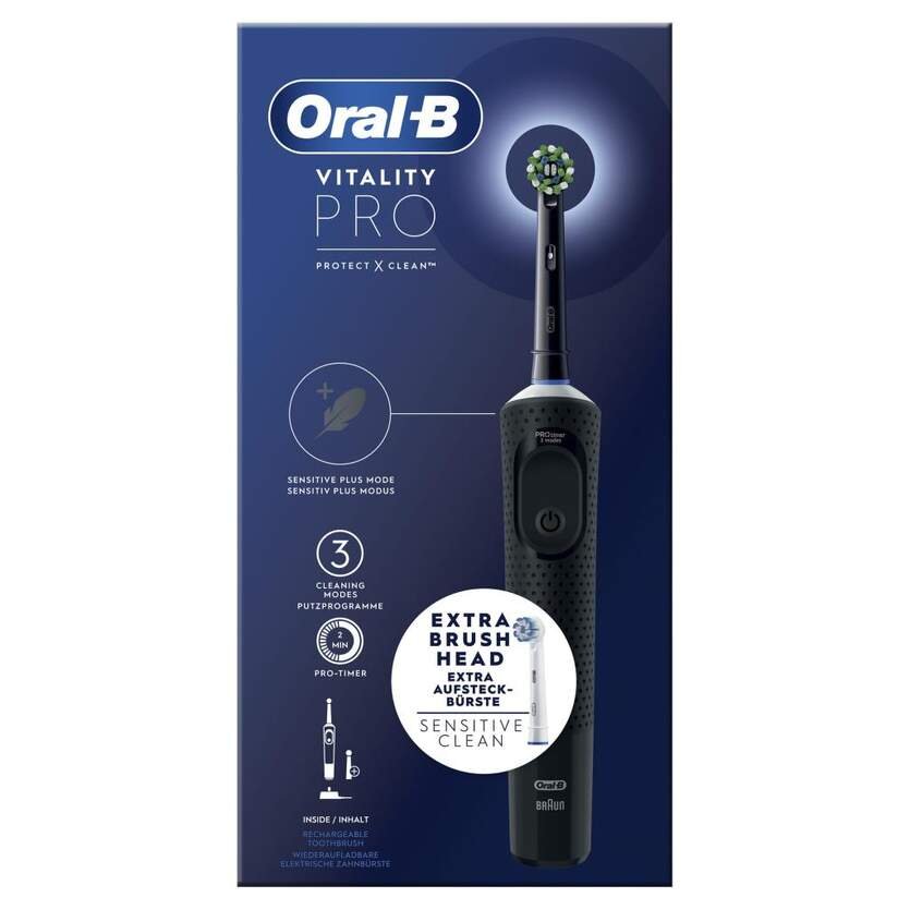 Cepillo Dental Electrico ORAL-B Vitality 300 3 Modos Color Negro 4