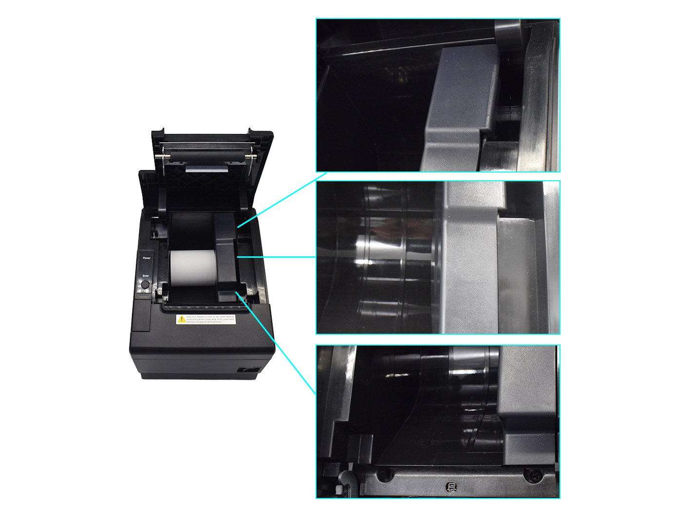 TPV Impresora 351005 Termica 58/80mm Corte Automatico USB RJ45 Serie Cajon 6
