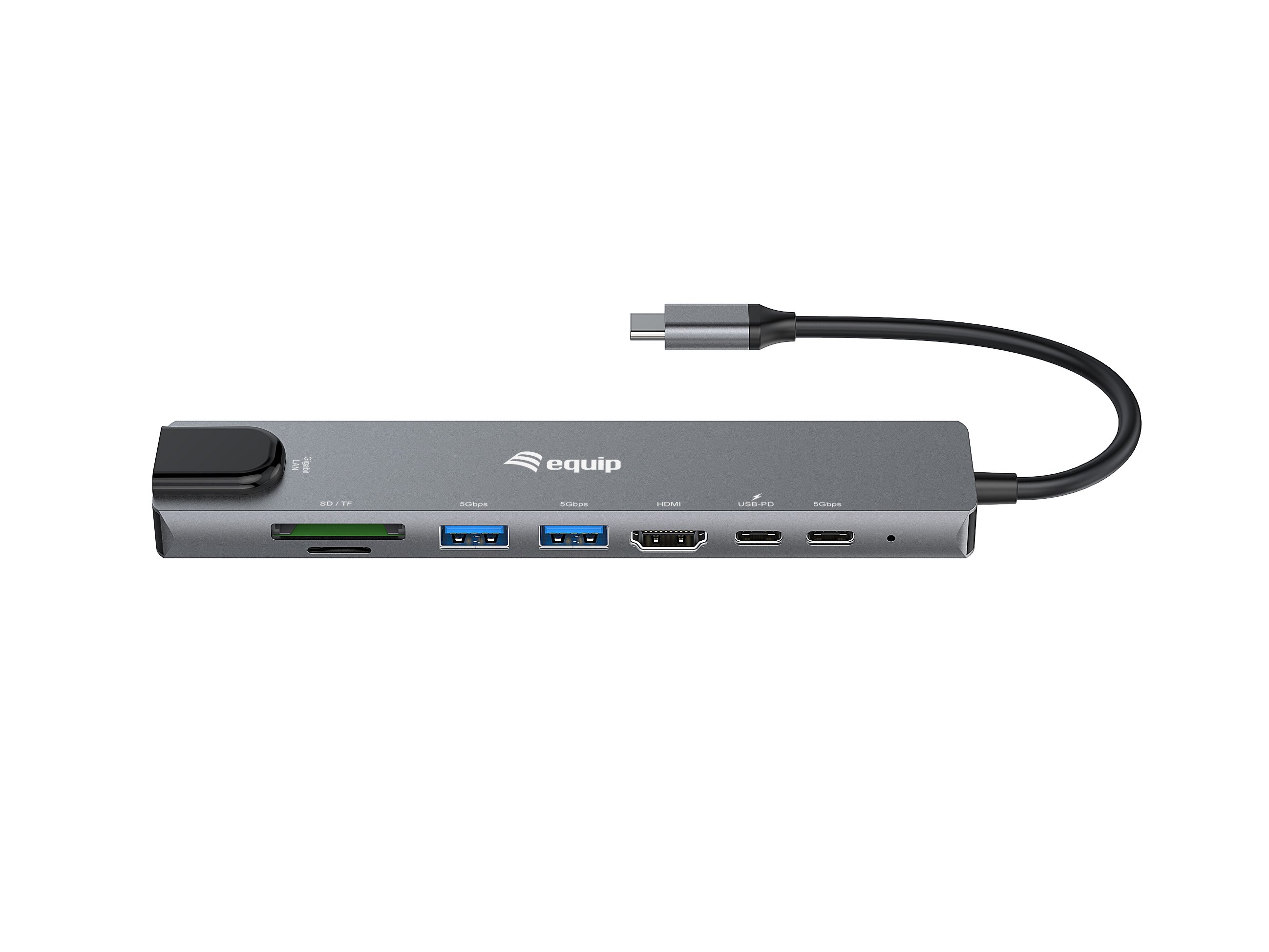 EQUIP 133497 — Docking USB-C con HDMI 4K y carga rápida 100W — vista detalle 1
