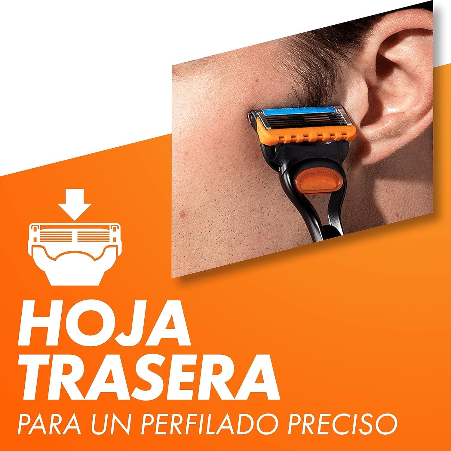 Cuchilla de Afeitar Gillette Fusion 5 Tecnologia Flexball Banda Lubricante 6 Recambios 6