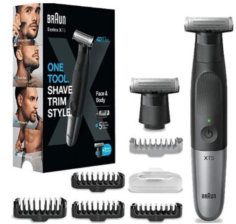 Afeitadora XT5110 Control de Precision - Recargable + Recambio + 5 Peines para Barba y Cuerpo 2