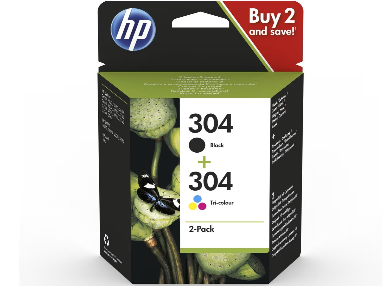 Cartucho Nª304 Pack de 2 Negro y Color 3JB05AE 2