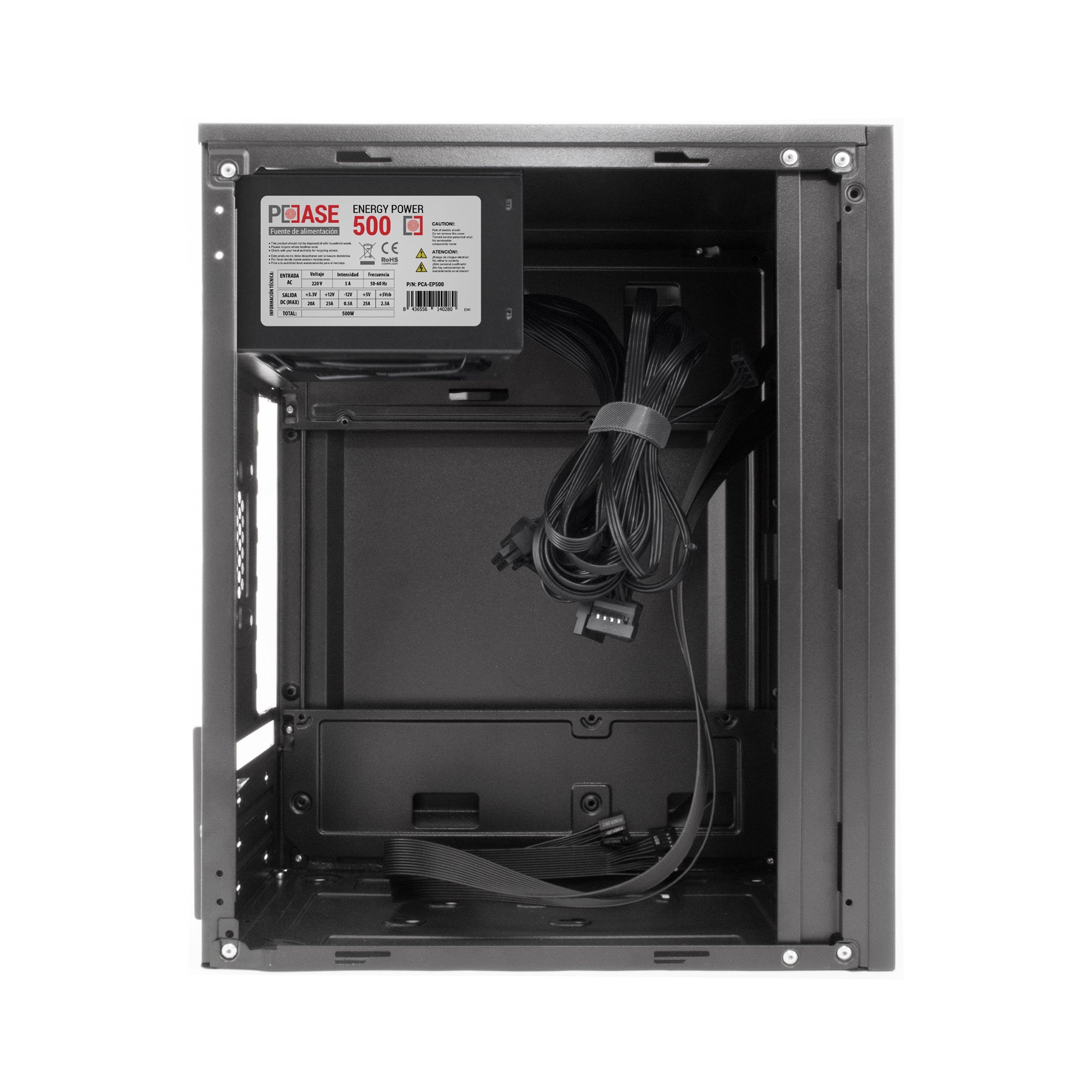 COOLBOX PCC-MPC45-1 — Caja Micro ATX con fuente 500W incluida 5