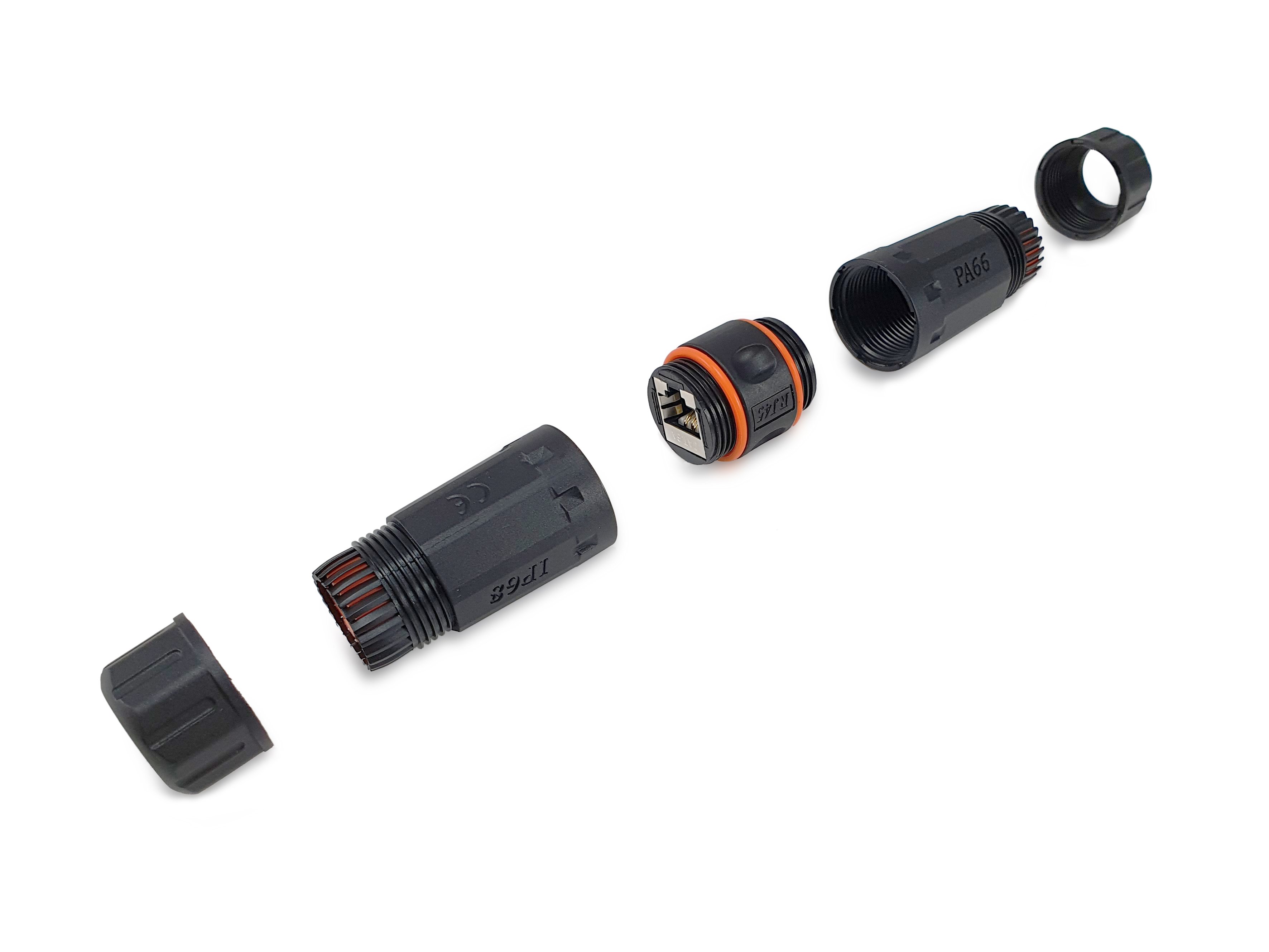 Adaptador RJ45 CAT.6 Hembra Hembra Exteriores IP68 221162 — vista detalle 1
