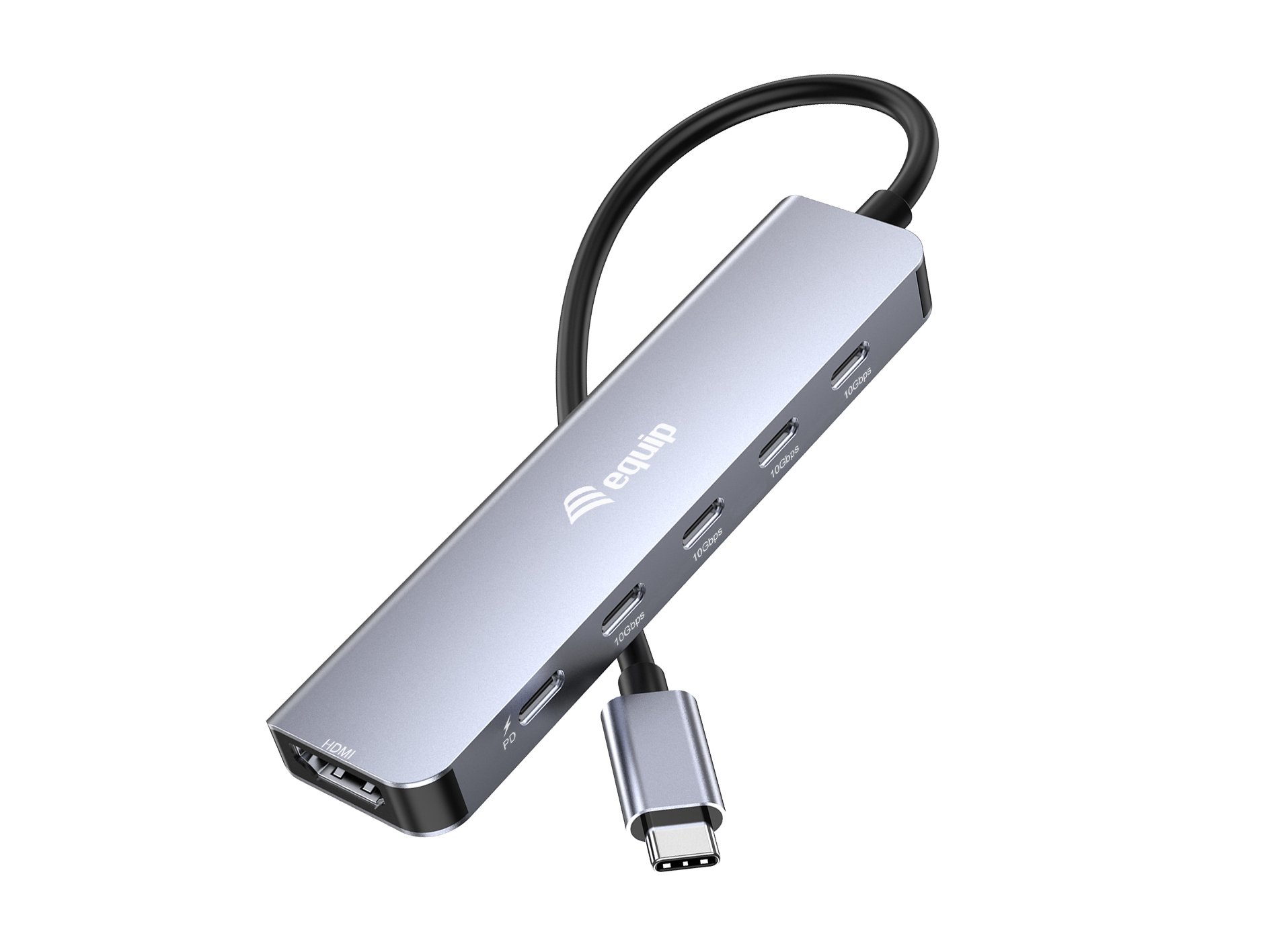 EQUIP 133499 — Docking USB-C 6 en 1 con HDMI 4K y carga 100W