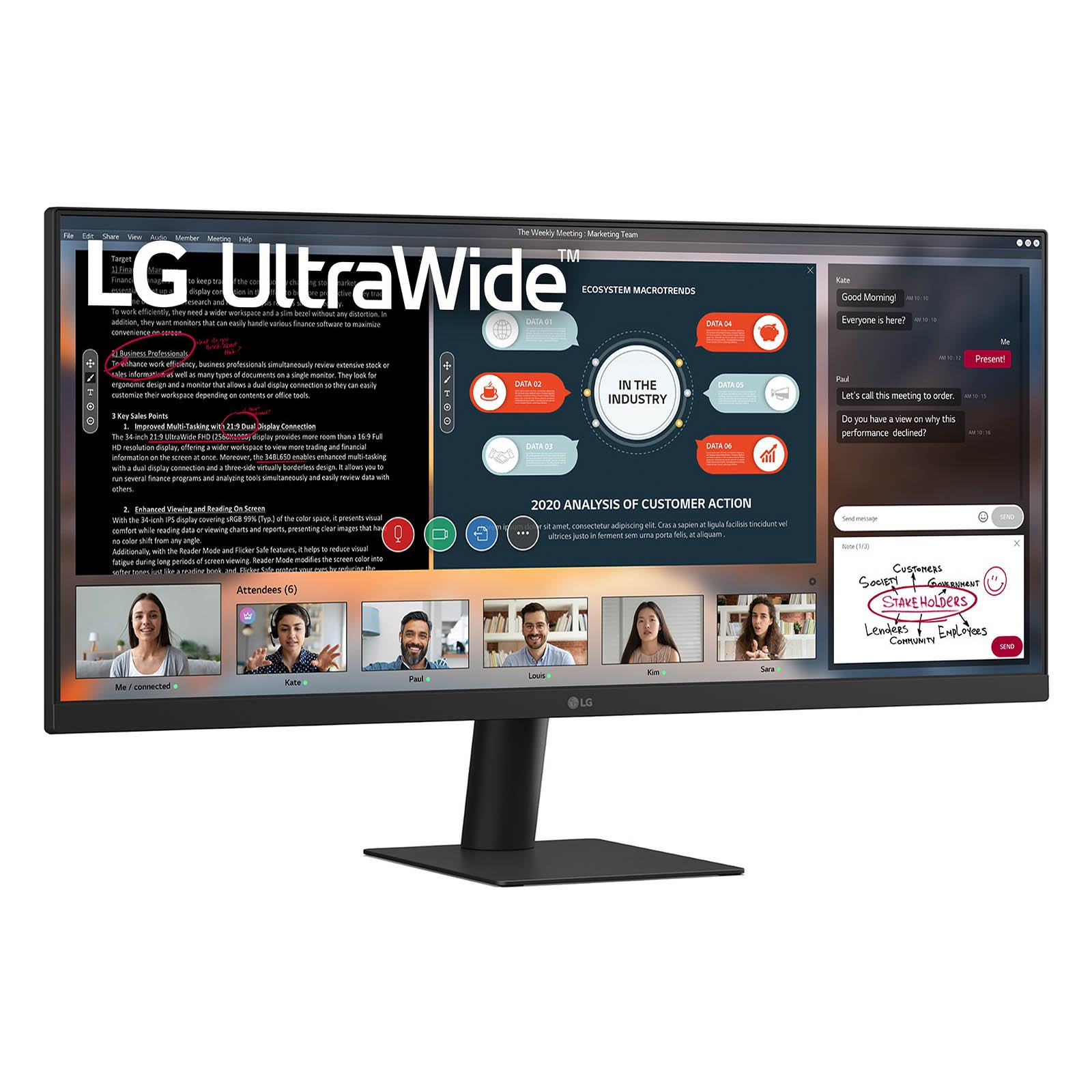 LG 29U511A-B — Monitor Ultrawide 29" HDMI DisplayPort IPS 5