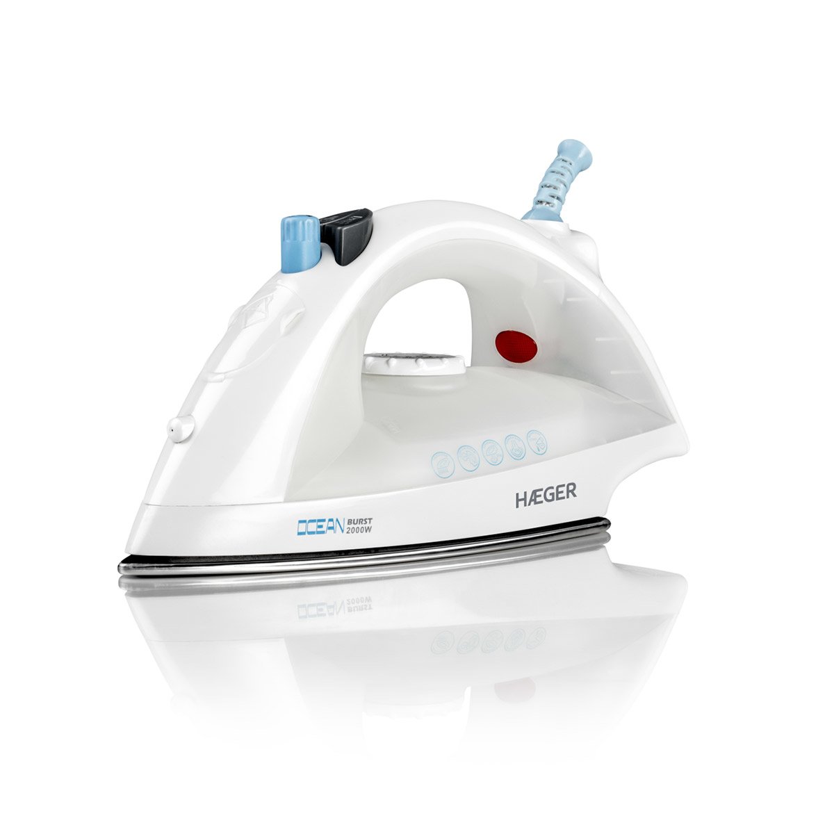 Plancha de Vapor Ocean Brust 2000W Suela INOX Capacidad 1...
