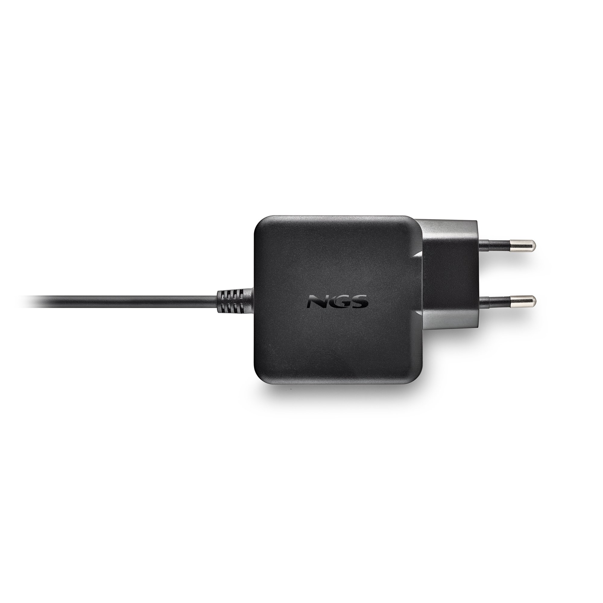 NGS Cargador GAN 45W — Carga rápida USB-C, cable integrado 1.5m — vista detalle 1