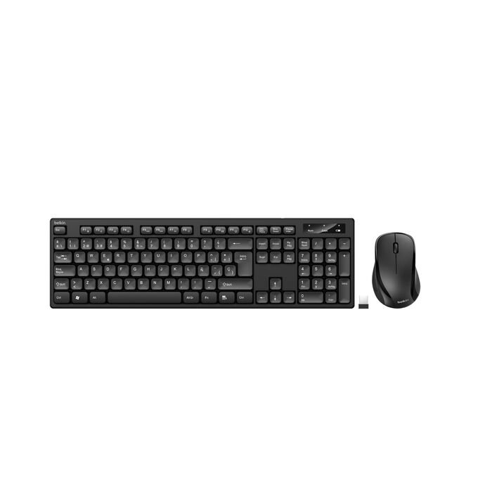 Belkin Wireless 2.4GHz — Teclado y mouse inalámbrico con receptor nano 4