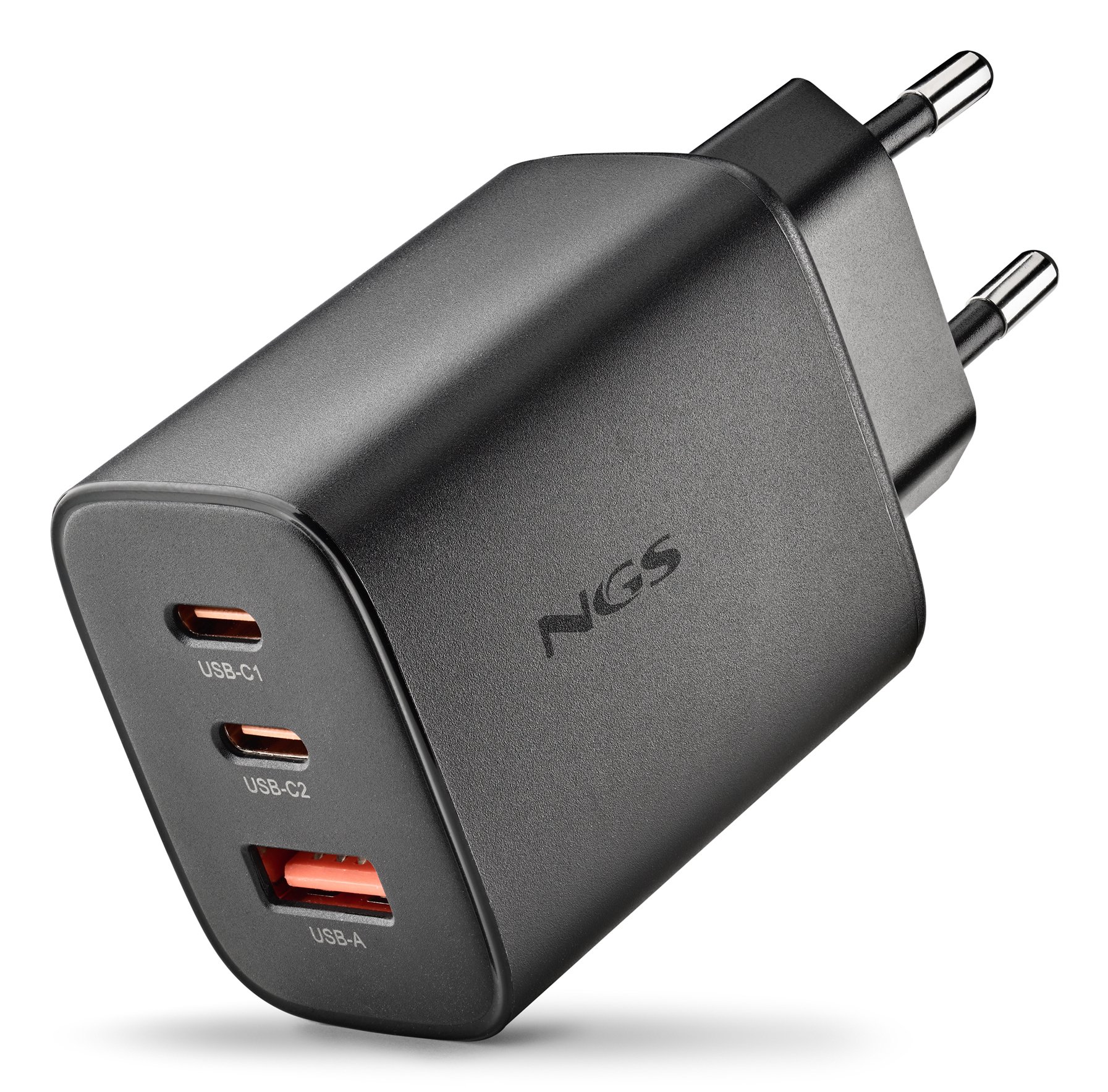 NGS ERA 65W — Cargador GaN 2xUSB-C PD + USB-A