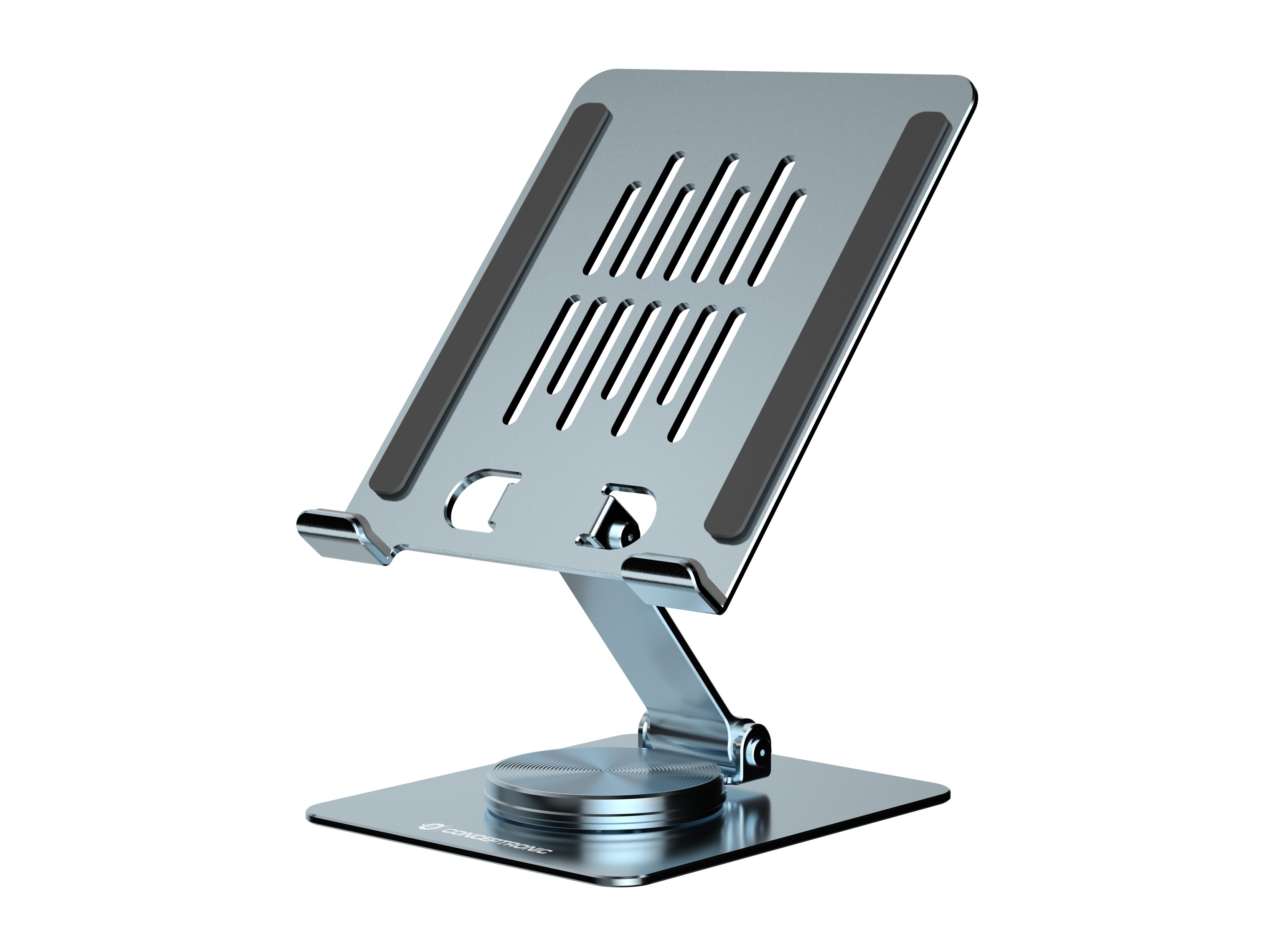 CONCEPTRONIC THANA09G — Soporte tablet giratorio 360° con altura ajustable