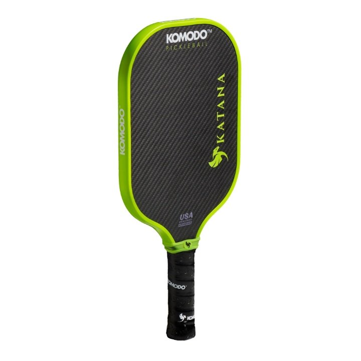 KOMODO KATANA — Pala pickleball verde Kevlar Pro, núcleo polipropileno 16mm 3