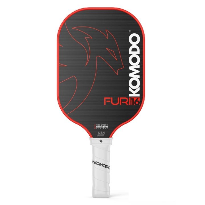 KOMODO FURI RED — Pala pickleball carbono T700 con núcleo honeycomb 4