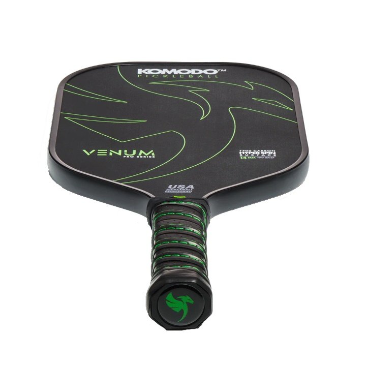 KOMODO VENUM PRO — Pala pickleball carbono T700, núcleo honeycomb 14mm 5
