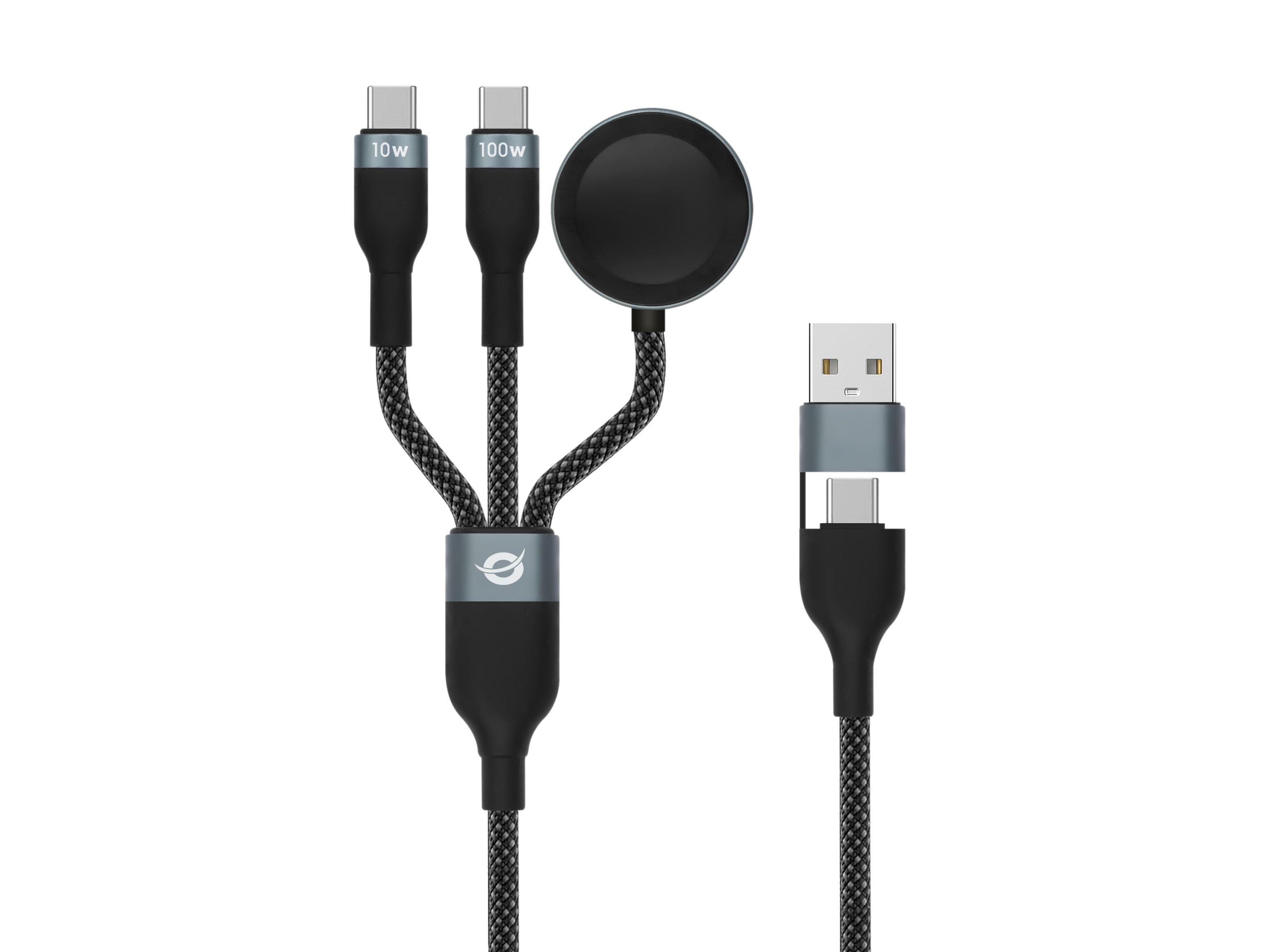 CONCEPTRONIC ETTA08B15 — Cable USB-C 3en1, 100W, 1.5m