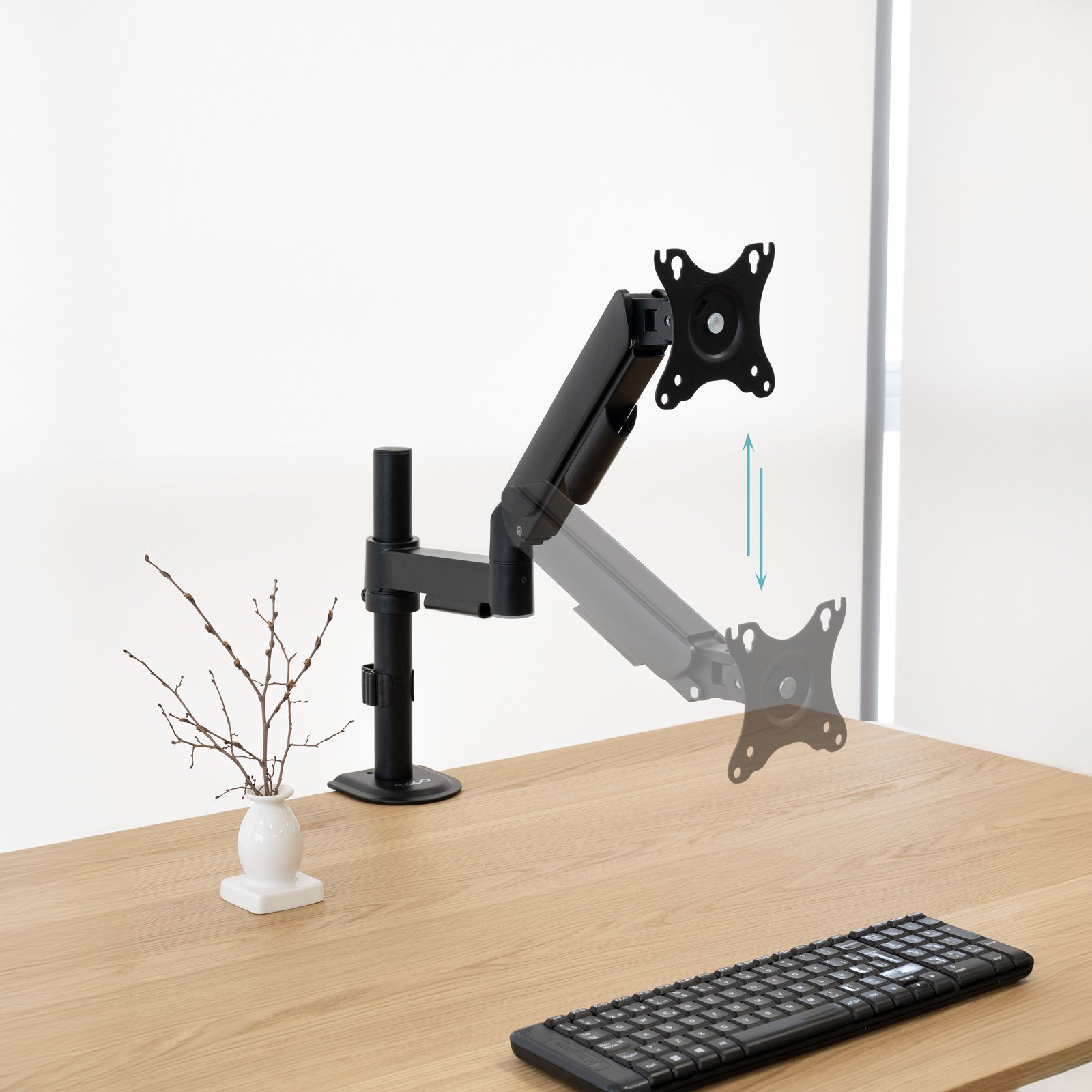 Soporte de Mesa GAS DB1532TNR-B 1 Pantalla hasta 17"-32" Max 9KG VESA 75x75 100x100 Negro — vista detalle 2