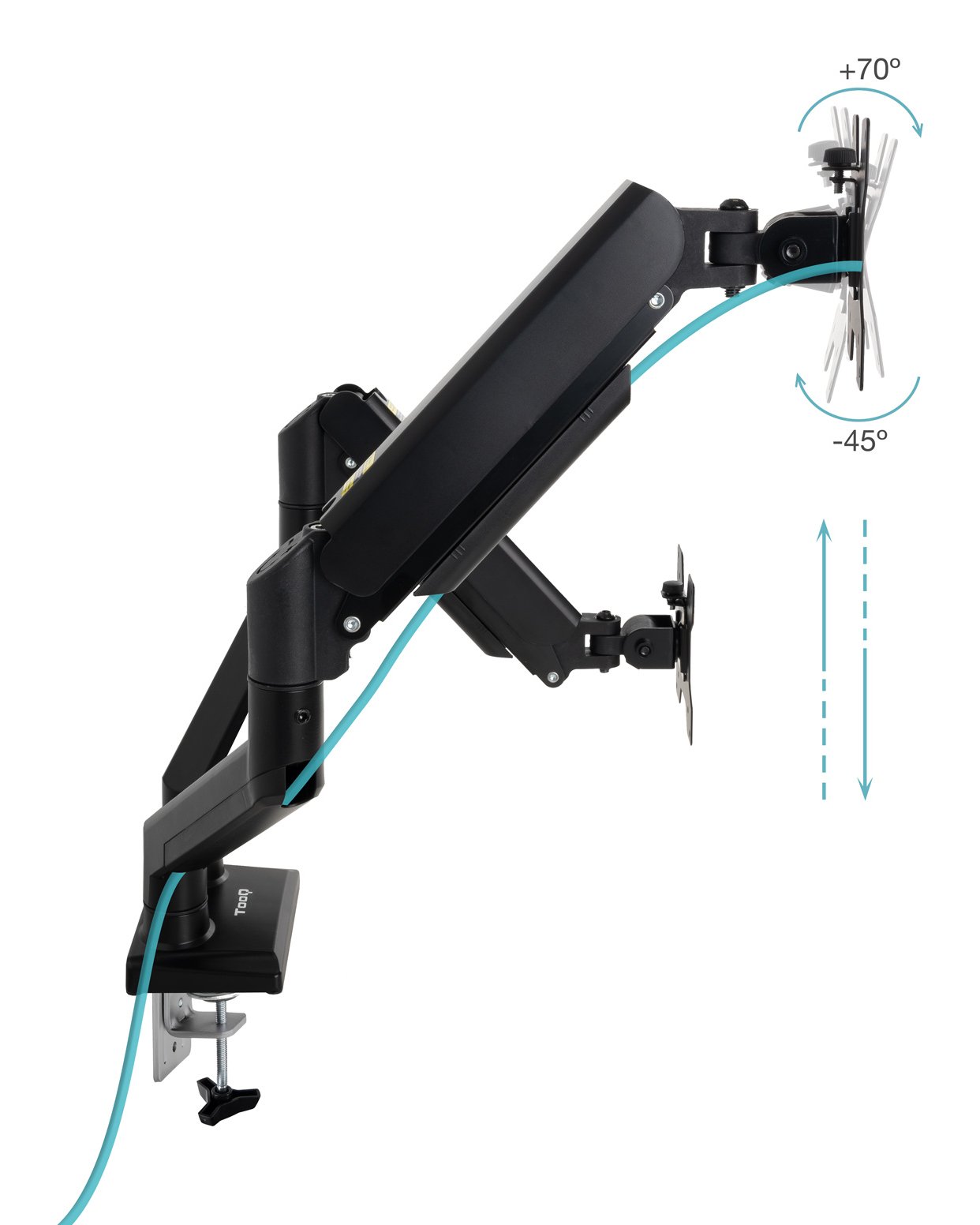 Soporte de Mesa DB1434TNR-B 2 Pantallas 13"-34" Max 10KG VESA MAX. 100x100 Negro — vista detalle 1