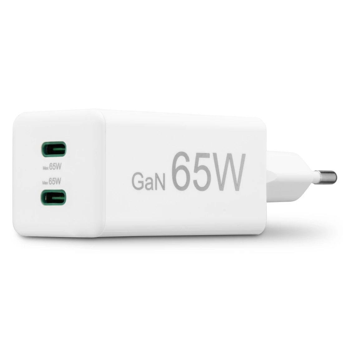HAMA 00201994 — Cargador USB GaN 65W dual USB-C blanco 10