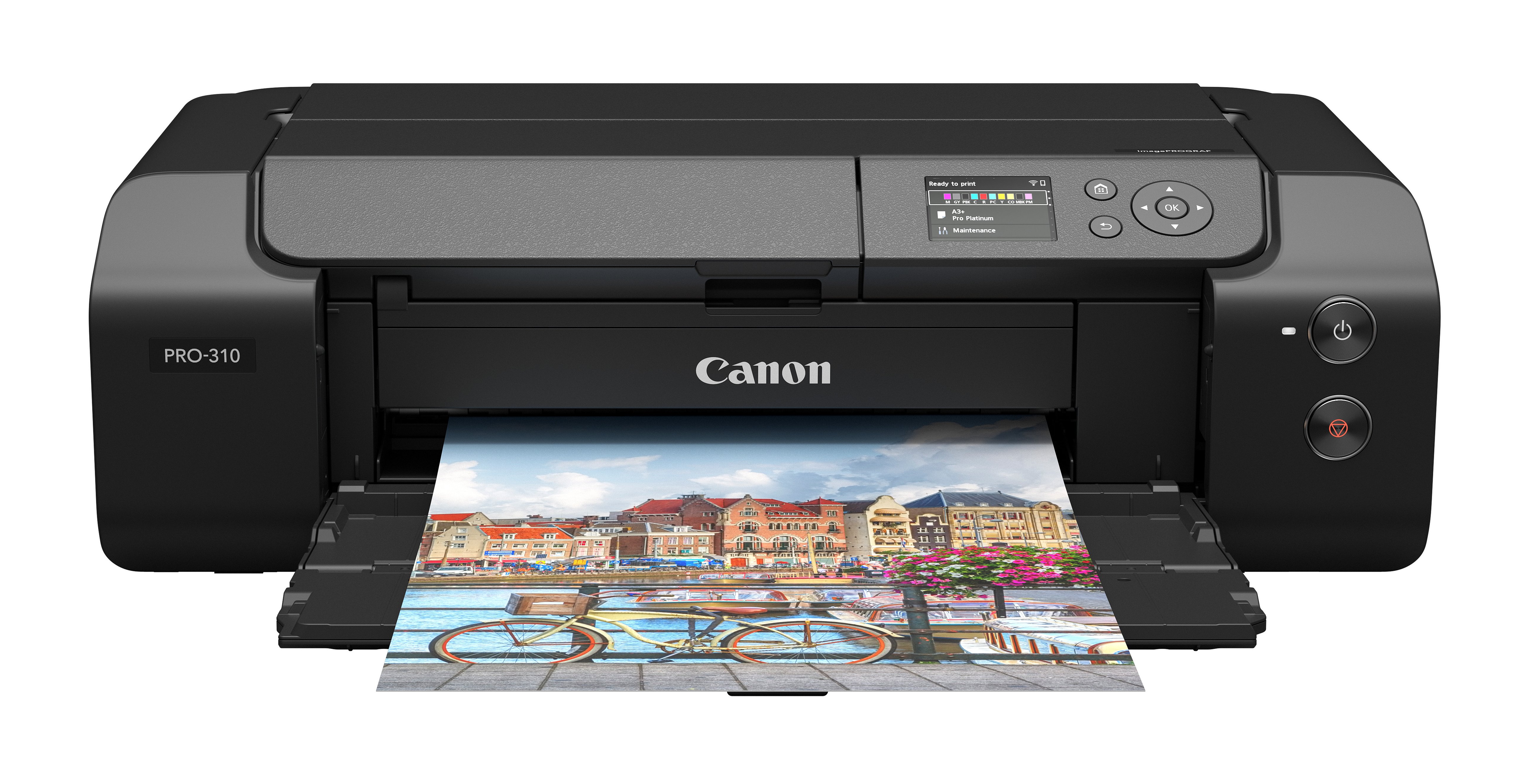 Impresora Inkjet Fotografica A3+ Imageprograf PRO-310 14.5PPM 10 Tintas WIFI Ethernet B.100 Color Negro — vista detalle 2